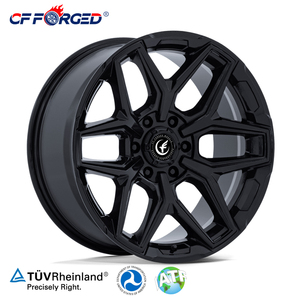 Rines <span class=keywords><strong>de</strong></span> Aleación Forjados Monobloque en Negro Brillante Personalizados con Diseño en Y, <span class=keywords><strong>de</strong></span> 18, 20 y 22 Pulgadas, 6x139.7, para Ram 1500 TRX Rebel 2022, Todoterreno y Carreras - Product Image 2
