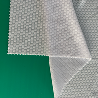 Tissu sportif en maille nid d'abeille respirant et à séchage rapide, 100% polyester blanc, écologique, pour maillot de football pour filles, uniforme de football