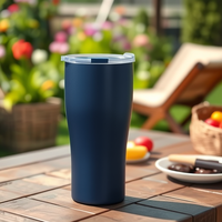 Tasse Thermos Portable Double Paroi en Acier Inoxydable – Nouvelle Tasse Isotherme Haute Qualité pour Voiture et Extérieur – Design Classique – Mugs de Voyage