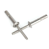 Rivet aveugle à tête ronde brossée en acier inoxydable haute résistance, rivet aveugle structurel
