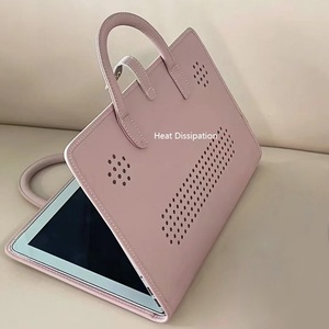 <span class=keywords><strong>Funda</strong></span> de Piel Sintética Rosa Personalizada con Logotipo para Portátil de 14, 15 y <span class=keywords><strong>16</strong></span> <span class=keywords><strong>Pulgadas</strong></span>, Impermeable y Resistente a Golpes, con Asa, Venta al Por Mayor OEM - Product Image 3