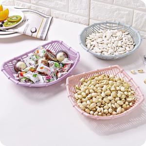 Plastic Fruit <b>Basket</b> Rectangle Multifunctional Snack <b>Tray</b> For Kitchen Living Room Storage <b>Baskets</b> - Product Image 2