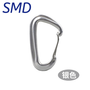 Aluminum Alloy Carabiner 8Cm 12Kn D Shape Spring Gate For Climbing Rock Climbing Fitness Parachuting <b>Hammock</b> Suspension - Product Image 4