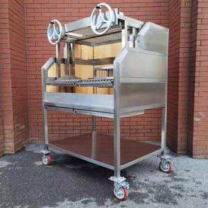 Parrilla de madera de carbón vegetal de doble rueda comercial de lujo altura ajustable Asado / Santa María/Argentina GK1230DWP - Product Image 3