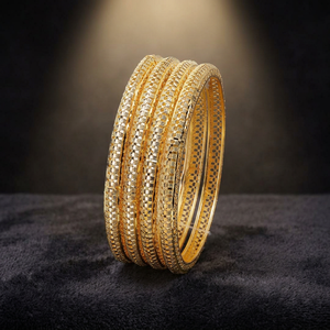 Lujo tradicional chapado en oro latón moda pulseras tinte oro relleno brazaletes chapado en oro formando brazalete joyería - Product Image 3