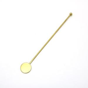 스테인레스 스틸 PVD 다크 골드 도금 바 음료 칵테일 음료 아이스 티 커피 라떼로드 혼합 트위스트 교반기 Swizzle 스틱 - Product Image 2