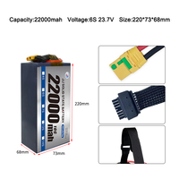 JJ LiHV твердотельный аккумулятор 22000 мАч 6S-24S конфигурации с низким сопротивлением температуре 800 циклов разряда 5C для VTOL