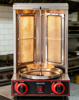 Machine à Kebab au Gaz, Mini Machine à Shawarma, Grill Rotatif à Viande pour Kebab Doner, Machine à Shawarma à Vendre