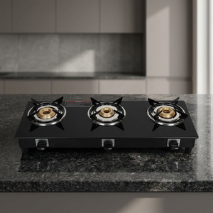 Premium Tempered Glass Gas Stove 3 Burner <b>Ring</b> Home Kitchen Cooktop LPG Gas Hob Wholesale Supply for India Market - Product Image 5