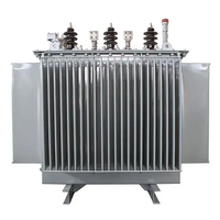Transformateur de puissance triphasé immergé dans l'huile pour extérieur, à faible perte, avec noyau en acier au silicium et bobines en cuivre/aluminium haute efficacité YongHui