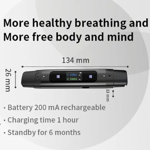 SSHTANG Tragbarer Atemmonitor aus Aluminiumlegierung APP Echtzeit-Lungenfunktionsanzeige Zweikanalige Ein-/Ausatemfunktion 3 Widerstandsstufen - Product Image 4