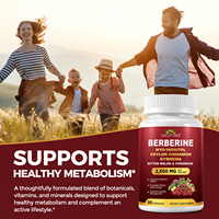 Compléments de chlorhydrate de berbérine SOLOTREE, capsules d'extrait de berbérine HCL avec myo-inositol et cannelle de Ceylan