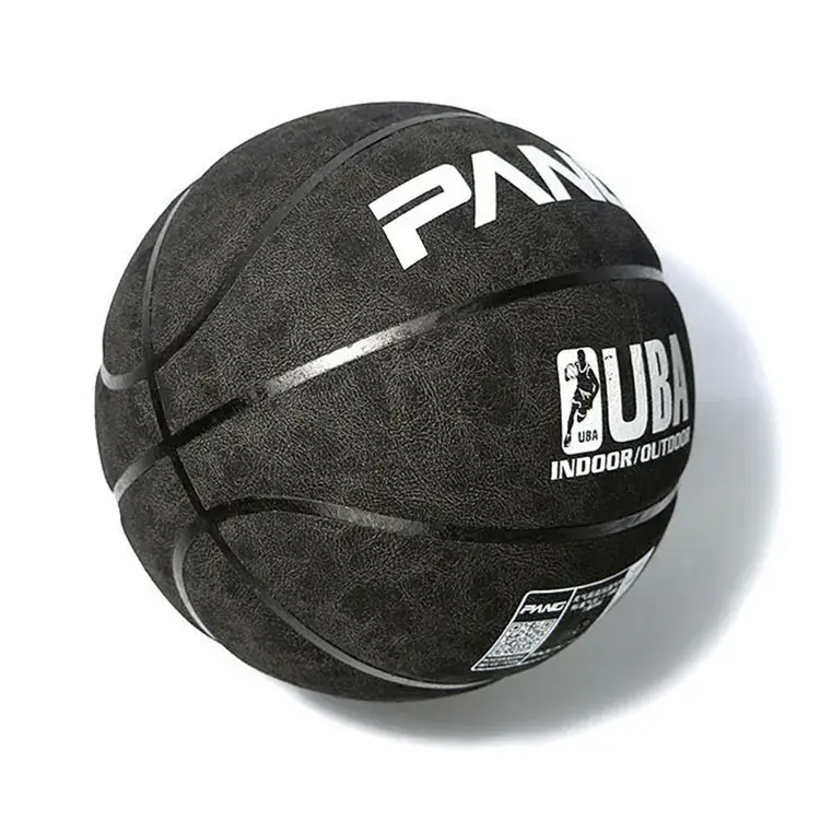 Basketball avec logo en cuir PU de haute qualité personnalisé en vrac