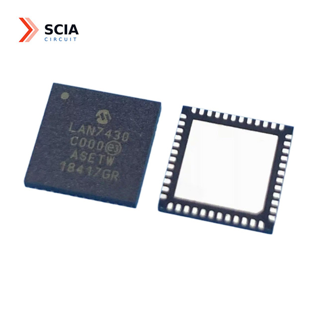 LAN7430-I/Y9X PCIe to Gigabit Ethernet Controller 10/100/1000 Base-TX PHY 48-SQFN for Automotive & Industrial IPC