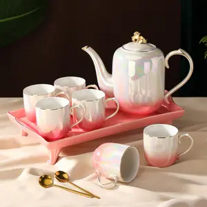 Light Luxury Ceramic Tea Set Tea Cup Water Cup Ceramic Coffee Cup Set