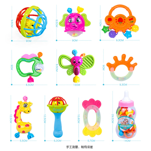 Ensemble de hochets et de jouets à mâcher pour nouveau-nés personnalisés, animaux suspendus en plastique, <span class=keywords><strong>hochet</strong></span> girafe, boule à <span class=keywords><strong>hochet</strong></span>, cloche à secouer, <span class=keywords><strong>hochet</strong></span> biberon pour bébé - Product Image 2