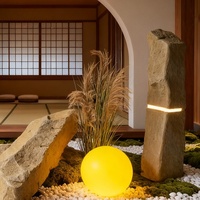 Pilier lumineux en pierre artificielle pour aménagement paysager, bande lumineuse décorative pour vitrine intérieure et accessoire scénique