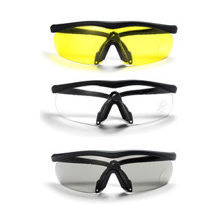 แว่นตาป้องกันความปลอดภัย แว่นตายุทธวิธีป้องกันฝ้าพร้อมเลนส์ 3 ชิ้นและกล่องแข็ง แว่นตาป้องกันแรงกระแทก - Product Image 4