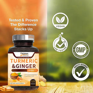 OEM/ODM Curcuma et Gingembre : Soutien pour la Santé des Articulations et du Cœur, Favorise la Santé Cérébrale, Végétarien/Végétalien, Sans Conservateur - Product Image 3