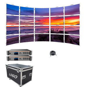 จอ LED ให้เช่าแบบโค้งในร่ม ขนาด 2.604 ตารางเมตร อัตรารีเฟรชสูง 7680Hz สำหรับงานนิทรรศการและกิจกรรมในร่ม - Product Image 1