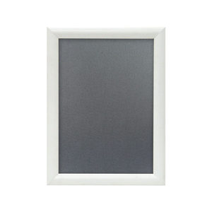 Cornice pieghevole in alluminio DIN A4, profilo piatto da 25 mm, bianco RAL 9010, a squadra - Product Image 6