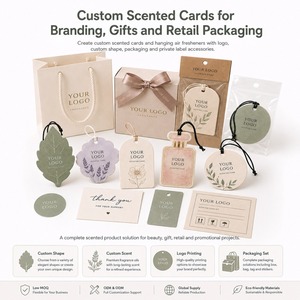 Tarjetas Aromáticas Personalizadas <span class=keywords><strong>y</strong></span> Empaques de Regalo para Cafeterías, Marcas de Bienestar <span class=keywords><strong>y</strong></span> Tiendas de Estilo de Vida, Ambientador de Aire para Auto de Larga Duración - Product Image 2