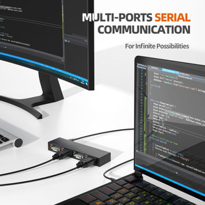 Adaptador serial personalizado de 4 puertos USB a DB9 RS232 - Product Image 2