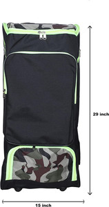 Sac de sport à roulettes de dernière génération, sac de transport pour équipement, sac de cricket avec compartiment à chaussures, 2 poches pour porte-bâtons - Product Image 2