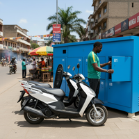 Station de recharge solaire pour vélos électriques, chargeur de batterie au lithium pour trottinettes électriques et motos, armoire de recharge publique pour échange de batteries