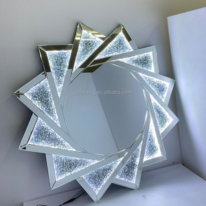 <span class=keywords><strong>Table</strong></span> console en meubles miroir de <span class=keywords><strong>haute</strong></span> qualité avec miroir mural décoratif 3D en verre - Product Image 4