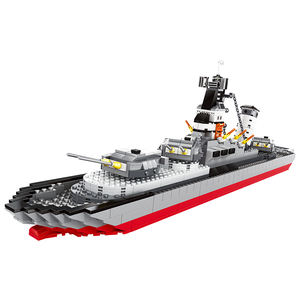 Porte-avions militaire série modèle bloc de construction Intelligent éducatif militaire petit bloc de particules <span class=keywords><strong>jouet</strong></span> - Product Image 1