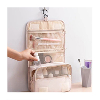 Sac à maquillage suspendu, organiseur de cosmétiques portable, sac de toilette imperméable pour fille