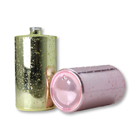 Vente en gros de bouteilles de parfum Service OEM Bouteilles en verre rondes rechargeables avec goutte d'eau Bouteille de parfum rose de 100ml