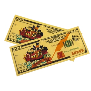 Billet de banque Steamboat Willie 2026, 2 modèles, plaqué or 24 carats, pour cadeaux - Product Image 2