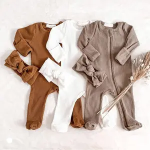 Spring And Autumn Newborn Boys' Bodysuit Long Sleeve Infant Jumpsuits 100% Cotton Baby Clothes