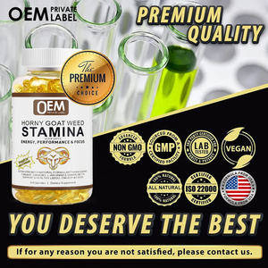 OEM Horny Goat Weed Soft Gel Cápsulas Stamina Booster e Aumento de Energia Suplemento para Homens Adulto Vitaminas Booster - Product Image 3