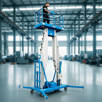 Échelle télescopique multifonctionnelle haut de gamme 5m 8m 16m, élévateur personnel double mât en alliage d'aluminium, élévateur électrique pour personne 10m