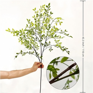 Feuilles artificielles pas chères, branches de bambou du <span class=keywords><strong>Sud</strong></span> créatives pour la décoration intérieure de maison et de bureau - Product Image 2