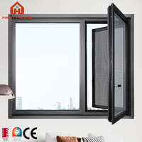 Ventanas Francesas Modernas de Aluminio de Gran Tamaño, Certificación Energy Star, Aislamiento Térmico, Protección Contra Huracanes