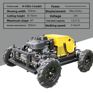 Nuevo Cortacésped Robótico Todoterreno de Alta Potencia con Batería, Control Remoto, Multifunción, Corte Automático Ajustable JSH550-S- - Product Image 6