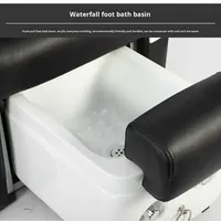 Fauteuil de salon de manucure électrique en cuir PU, design moderne et simple, pour salon commercial, soins capillaires, bain de pieds, massage ML-03