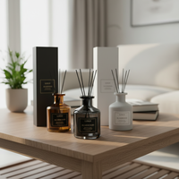 Diffuseur de parfum d'ambiance pour hôtel, logo personnalisé, écologique, en verre, avec parfum de lavande, coffret cadeau de luxe 150 ml