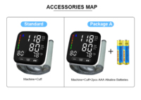 Prix de gros Appareil de mesure de la pression artérielle au poignet, tensiomètre électronique intelligent portable et automatique au poignet