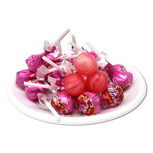 Piruleta de Caramelo Duro con Sabor a Fruta en Forma de Bola Clásica, Sabor a Crema de <span class=keywords><strong>Fresa</strong></span>, en Oferta - Product Image 4