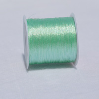 Cordes tressées en soie colorée de haute qualité, 3 à 12 brins, avec fil doré et argenté, pour la fabrication de bracelets, colliers et accessoires de bijoux DIY