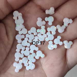 Venta Caliente de Fábrica: Piedra de Ópalo Sintético con Orificio de 7.3x6mm, Forma Especial, para Fabricación de Joyería y Collares - Product Image 2