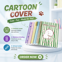 Carnet de composition à feuilles mobiles personnalisable et gaufré, cahiers créatifs portables pour étudiants, livre d'autocollants réutilisable pour les devoirs