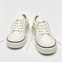 Chaussures décontractées blanches personnalisées Hambo avec logo, pointures 39-44, chaussures de skate classiques blanches et noires en cuir PU pour hommes