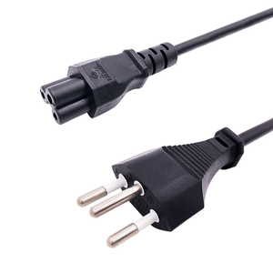 Câble d'alimentation homologué SEV pour prise à 3 broches vers connecteur IEC C5 pour ordinateur, marque XUANSHI, longueur 2 m, indice de protection IP20, noir, 10 A - Product Image 1