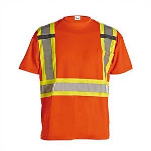 T-shirt réfléchissant haute visibilité T-shirt de sécurité haute visibilité pour le travail - Product Image 3